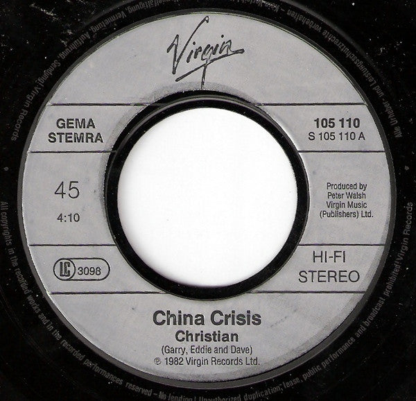 China Crisis : Christian (7",45 RPM,Single,Stereo)