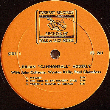 Julian "Cannonball" Adderly* : Julian "Cannonball" Adderly (LP, Comp)