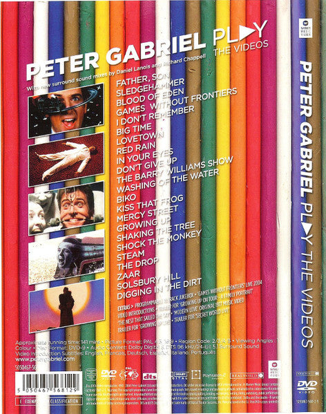 Peter Gabriel : Play The Videos (DVD-Video,Multichannel,PAL)
