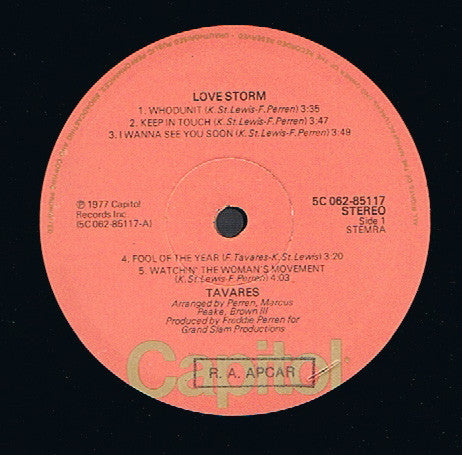 Tavares : Love Storm (LP,Album)