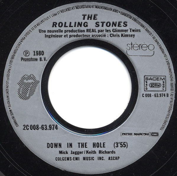 Rolling Stones, The : Emotional Rescue (7",45 RPM,Single,Stereo)