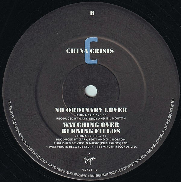 China Crisis : No More Blue Horizons (Fool Fool Fool) (12",45 RPM)