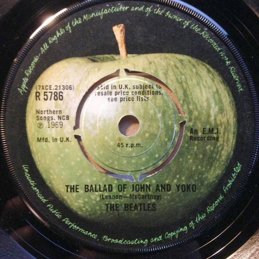 Beatles, The : The Ballad Of John And Yoko (7",45 RPM,Single)