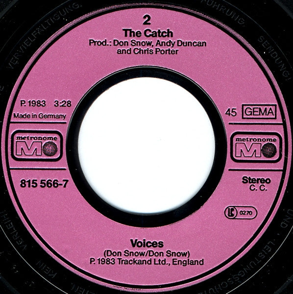 Catch, The : 25 Years (7",45 RPM,Single,Stereo)