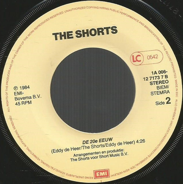 Shorts, The : Je Hebt Het Maar Geleend (7",45 RPM,Single)