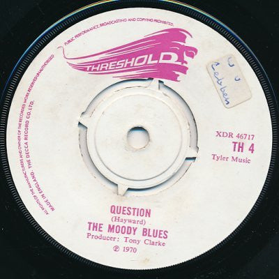 Moody Blues, The : Question / Candle Of Life (7",Single,45 RPM)