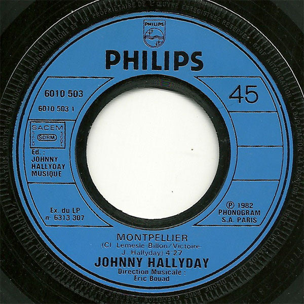 Johnny Hallyday : Montpellier (7",45 RPM,Single)