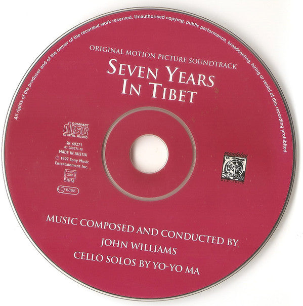 John Williams (4), Yo-Yo Ma : Seven Years In Tibet (Original Motion Picture Soundtrack) (Album)