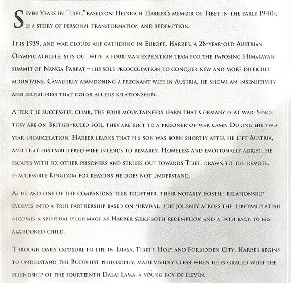 John Williams (4), Yo-Yo Ma : Seven Years In Tibet (Original Motion Picture Soundtrack) (Album)