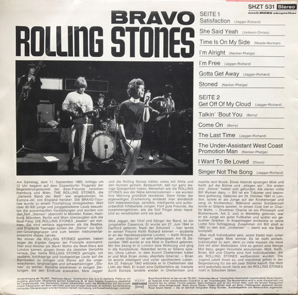 Rolling Stones, The : Bravo (LP,Compilation,Stereo)