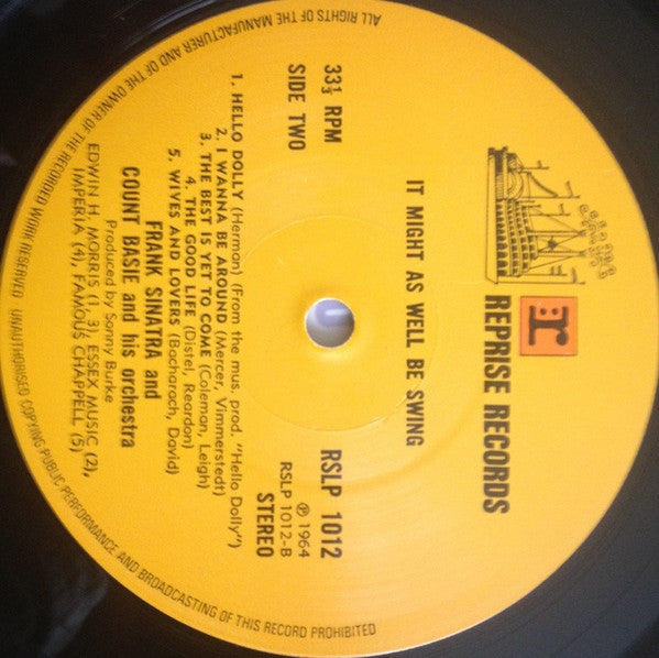 Frank Sinatra • Count Basie Orchestra : It Might As Well Be Swing (LP,Stereo)