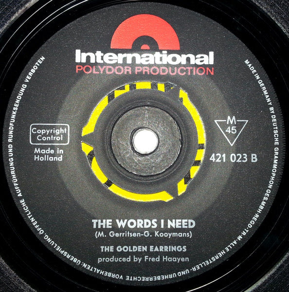 Golden Earring : That Day (7",45 RPM,Single,Mono)