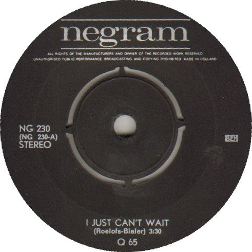 Q65 : I Just Can't Wait (7",Single,Stereo)