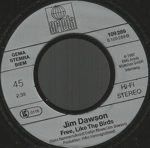 Jim Dawson (2) : California Dreams (7",45 RPM,Single,Stereo)