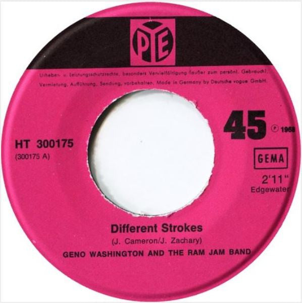Geno Washington & The Ram Jam Band : Different Strokes (7",45 RPM,Single)