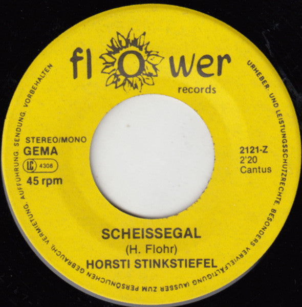 Horsti Stinkstiefel : Schrumm - Schrumm - Schrumm (Wer Arbeit' Der Ist Dumm) (7",Single,45 RPM)