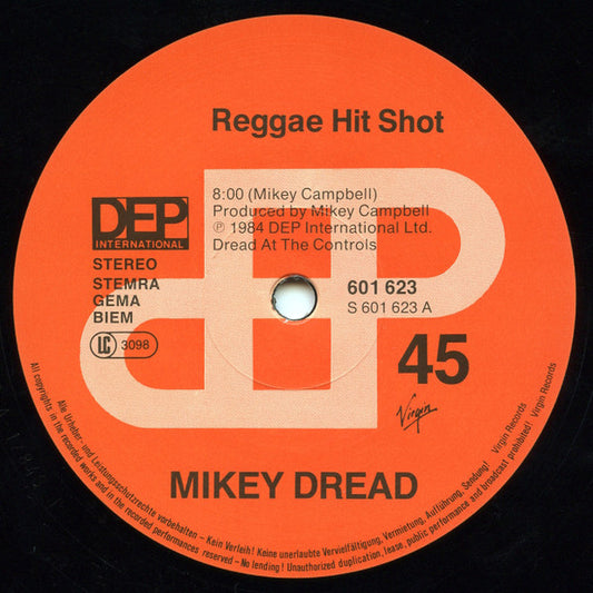 Mikey Dread : Reggae Hit Shot (12",45 RPM,Stereo)