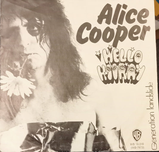 Alice Cooper : Hello Hooray (7", Single, B/W)