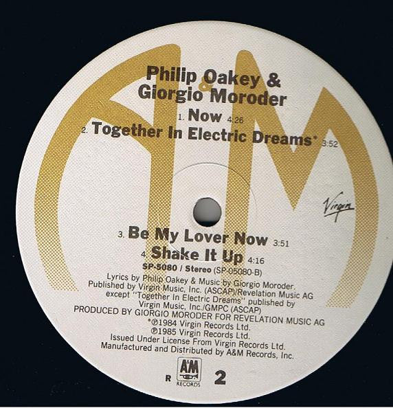 Philip Oakey & Giorgio Moroder : Philip Oakey & Giorgio Moroder (LP,Album)
