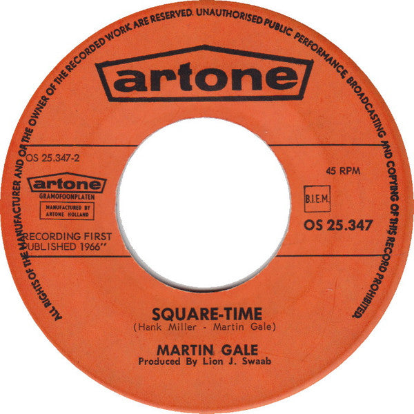 Martin Gale : Amarillo / Square-Time (7",45 RPM,Single)