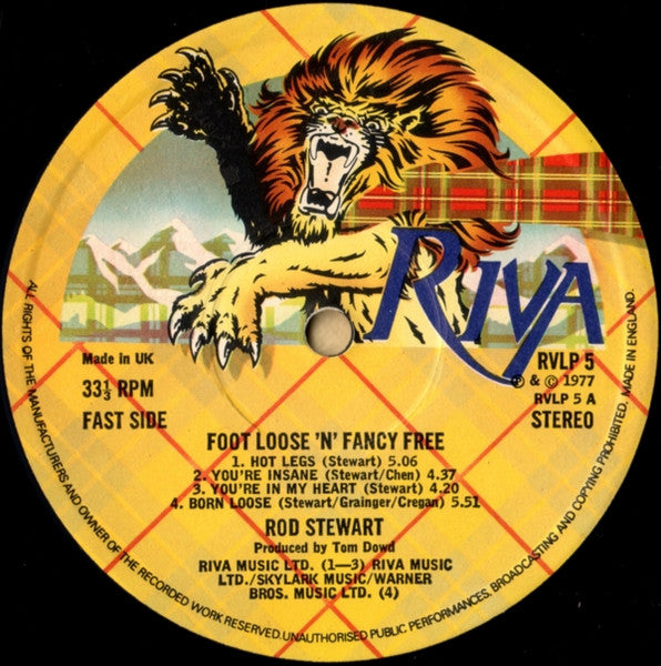 Rod Stewart : Foot Loose & Fancy Free (LP,Album)