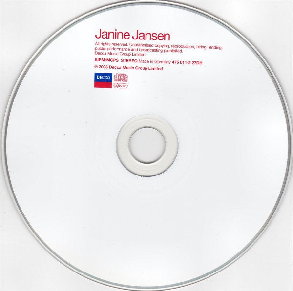 Janine Jansen : Janine Jansen (Album)
