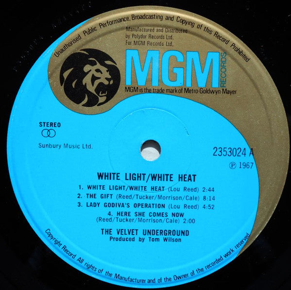 Velvet Underground, The : White Light/White Heat (LP,Album,Reissue)
