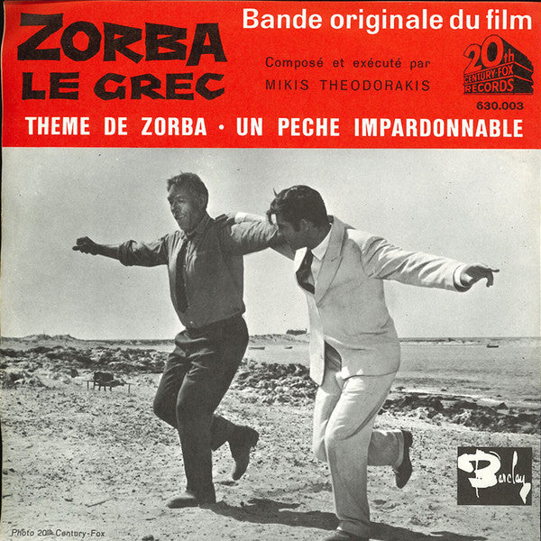 Mikis Theodorakis : Bande Originale Du Film Zorba Le Grec (7",45 RPM,Single)