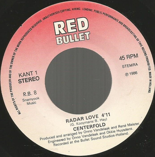Centerfold : Radar Love (7",45 RPM,Single,Stereo)