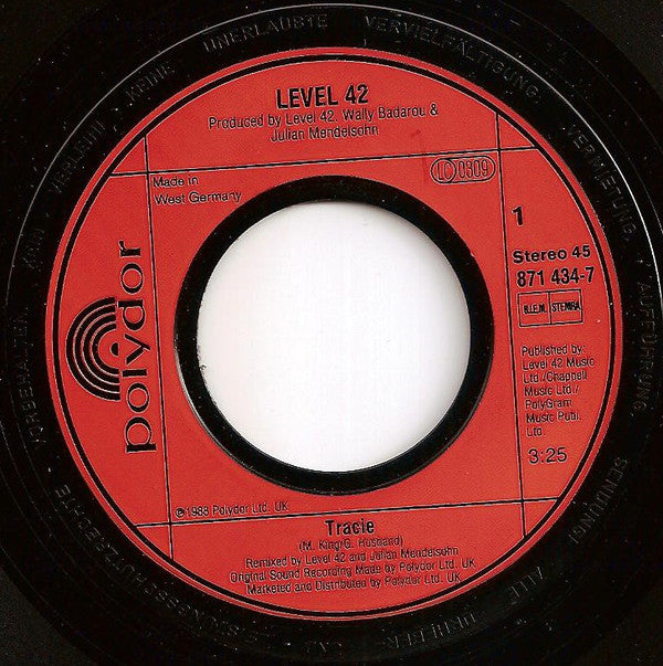 Level 42 : Tracie (7",45 RPM,Single,Stereo)