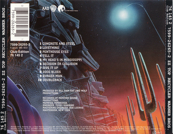 ZZ Top : Recycler (Album,Club Edition)