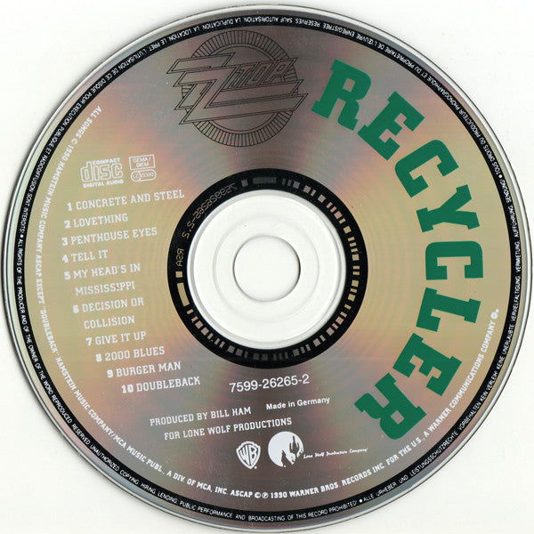 ZZ Top : Recycler (Album,Club Edition)