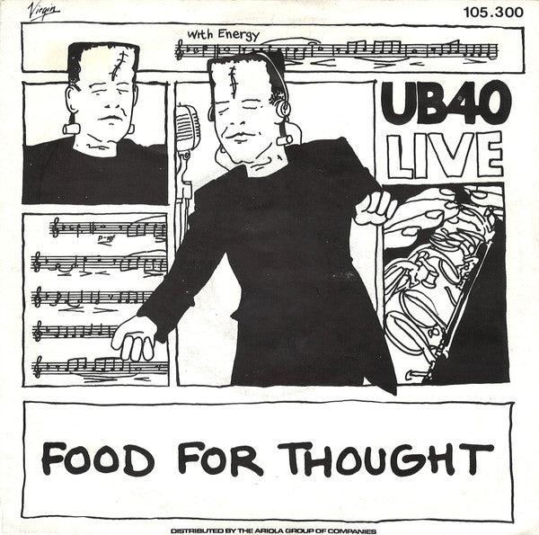 UB40 : Food For Thought (Live) (7",45 RPM,Single,Stereo)