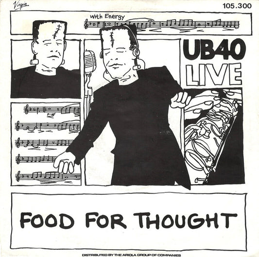 UB40 : Food For Thought (Live) (7",45 RPM,Single,Stereo)