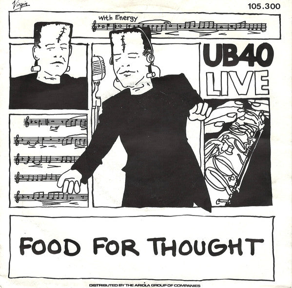 UB40 : Food For Thought (Live) (7",45 RPM,Single,Stereo)