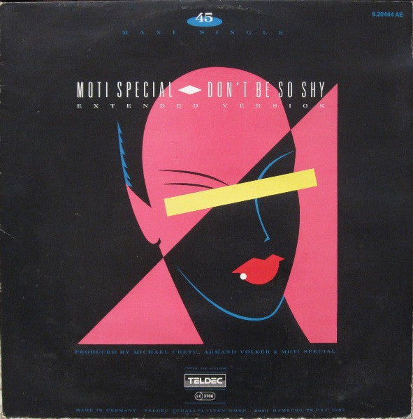 Moti Special : Don't Be So Shy (Extended Version) (12",45 RPM,Maxi-Single,Stereo)