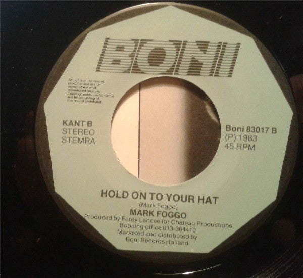 Mark Foggo : Miss Understanding / Hold On To Your Hat (7",45 RPM,Single)