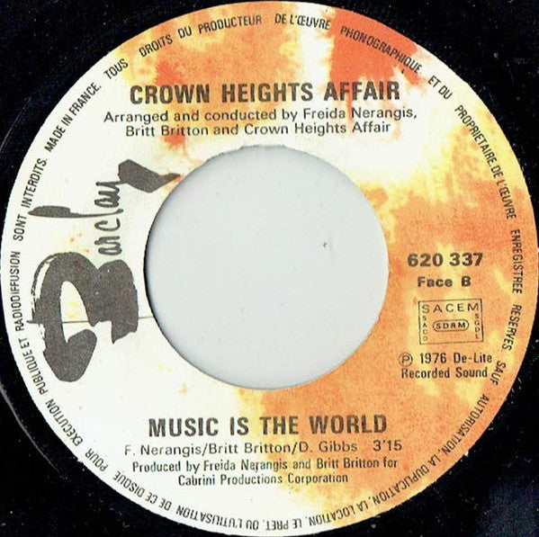 Crown Heights Affair : Dancin' (7",45 RPM,Single)