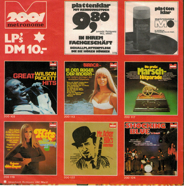 Die 2 Strawanzer : Leckt's Mi Links, Leckt's Mi Rechts (7",Single,Stereo)