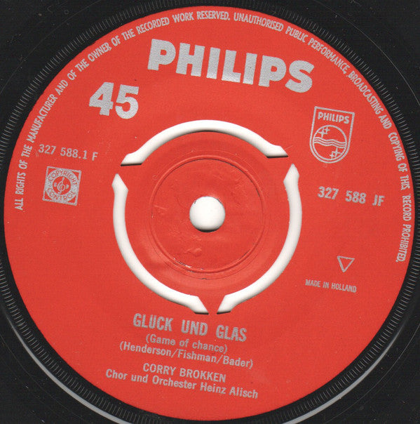 Corry Brokken : Glück Und Glas / Flohmarkt-Melodie (7",45 RPM,Single)