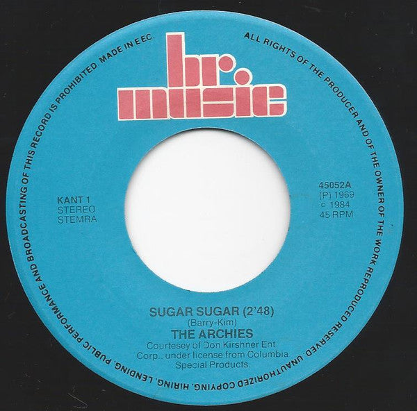 Archies, The : Sugar, Sugar / Jingle Jangle (7",Reissue)