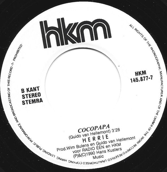 Herrie : Kattekwaad! (7",45 RPM,Stereo)