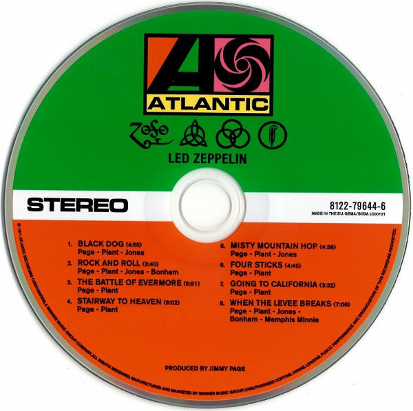 Led Zeppelin : Untitled (Album,Reissue,Remastered)
