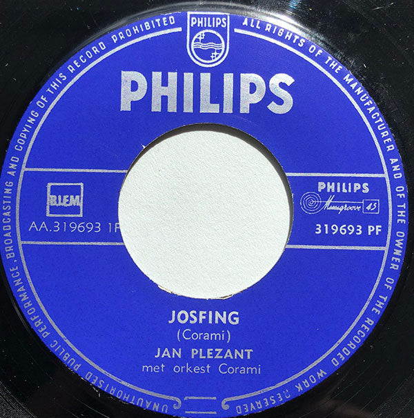 Jan Plezant : Josfing (7",45 RPM,Single)