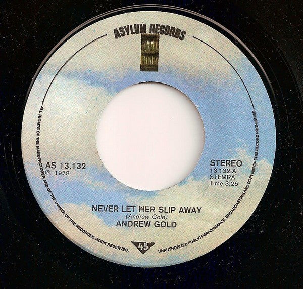 Andrew Gold : Never Let Her Slip Away / Genevieve (7",45 RPM,Single)