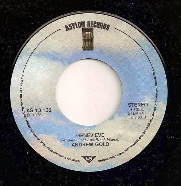 Andrew Gold : Never Let Her Slip Away / Genevieve (7",45 RPM,Single)
