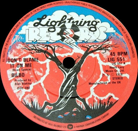 Bilbo (6) : Don't Blame It On Me (7",45 RPM)