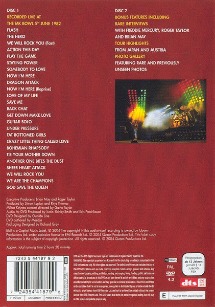 Queen : Queen On Fire (Live At The Bowl) (DVD-Video,Multichannel,PAL)