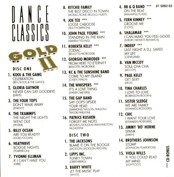 Various : Dance Classics Gold II (Compilation)