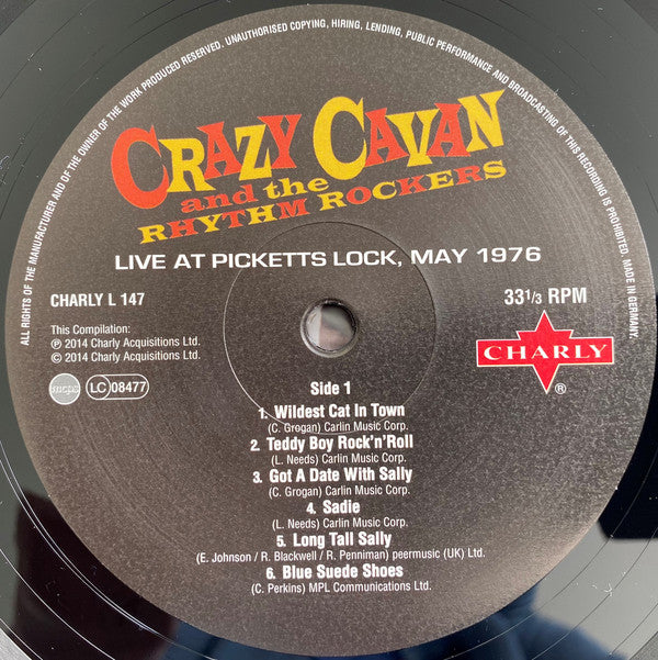 Crazy Cavan And The Rhythm Rockers : Live At Picketts Locks, May 1976 (10",Compilation,Remastered,Stereo)